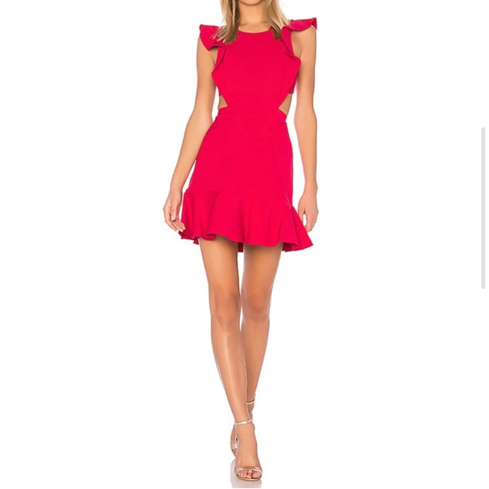 BCBGMAXAZRIA Nicole Ruffle Dress